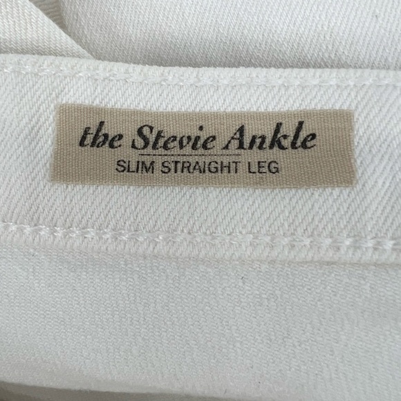 AG Adriano Goldschmied White The Stevie Ankle Slim Jeans Size 27 Women’s - Picture 2 of 6